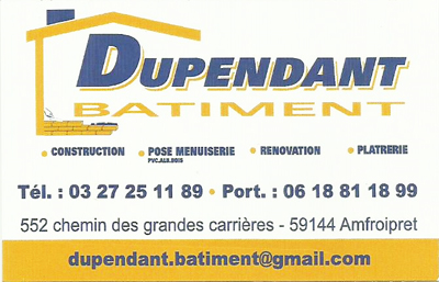 Dupendant Batiment: Construction, pose menuiseries, rénovation, platrerie