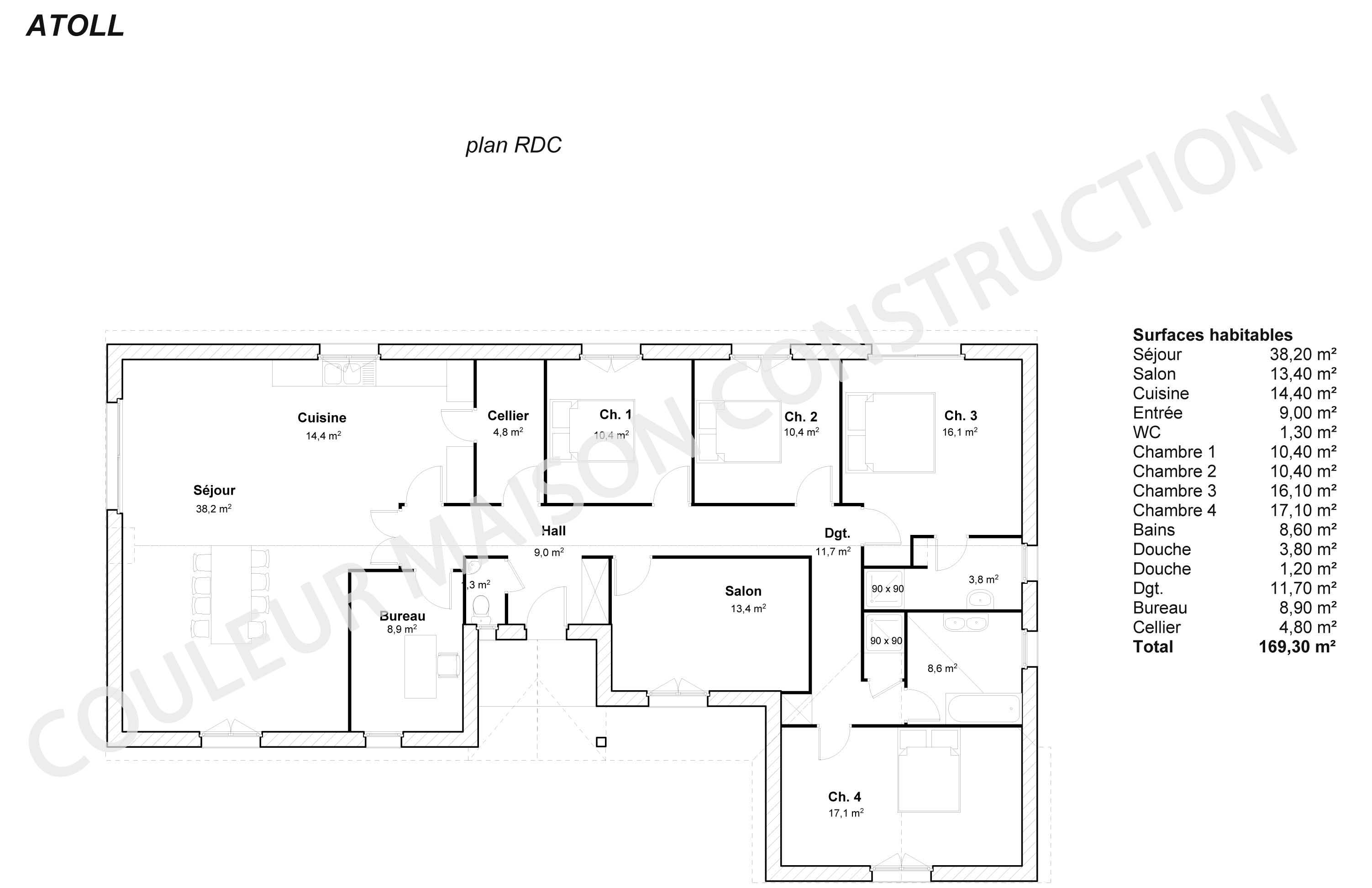 plan de maison gratuit 5 chambres pdf