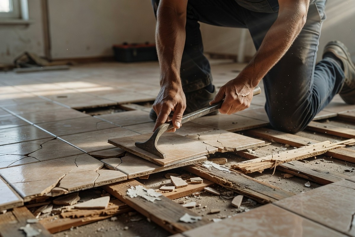 Poser du carrelage sur du carrelage : inconvénients, risques et faux gains de temps